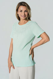 Polera Regular Mujer Verde Claro