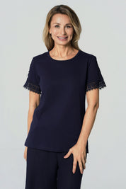Polera Regular Mujer Azul Oscuro