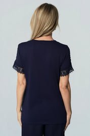 Polera Regular Mujer Azul Oscuro