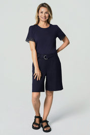 Polera Regular Mujer Azul Oscuro
