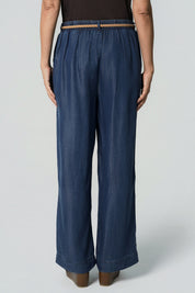 Jeans Straight Mujer Azul