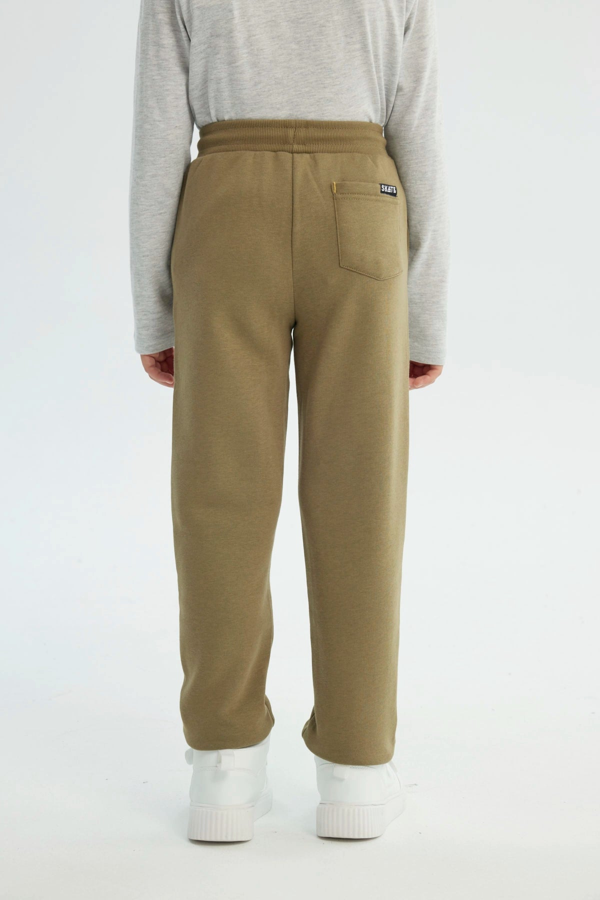 Pantalón Buzo Niño Jogger Verde Militar