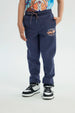 Pantalón Buzo Niño Jogger Azul Oscuro