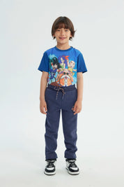 Pantalón Buzo Niño Jogger Azul Oscuro