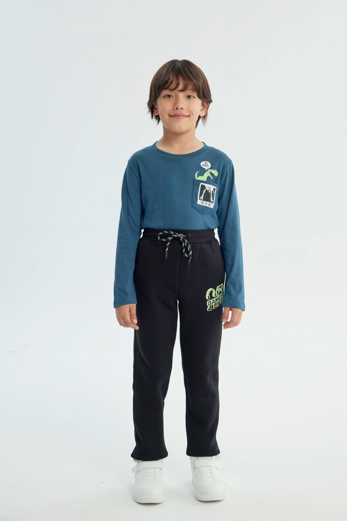 Pantalón Buzo Niño Jogger Negro