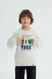 Polerón Niño Slim Gris Melange