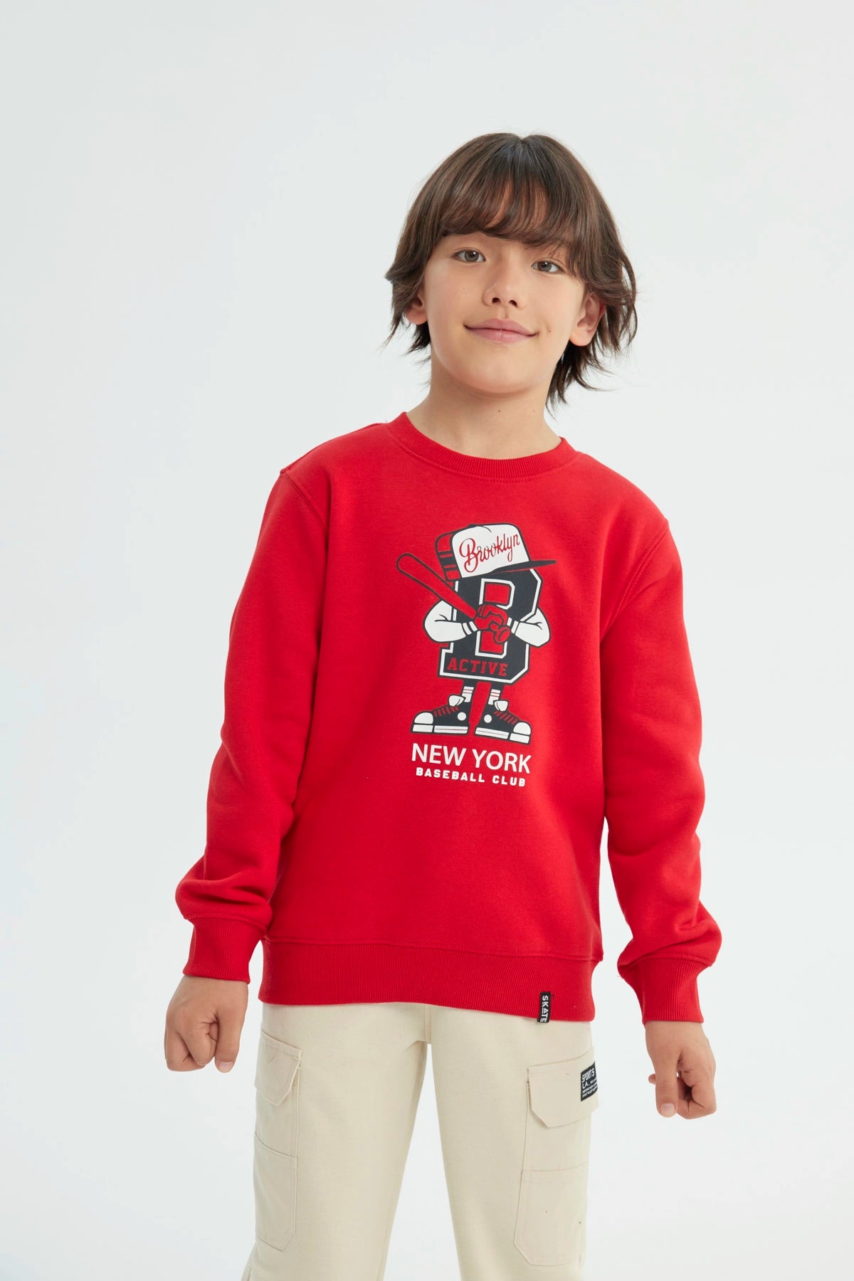 Polerón Niño Slim Rojo