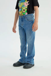 Jeans Niño Calce Recto Azul
