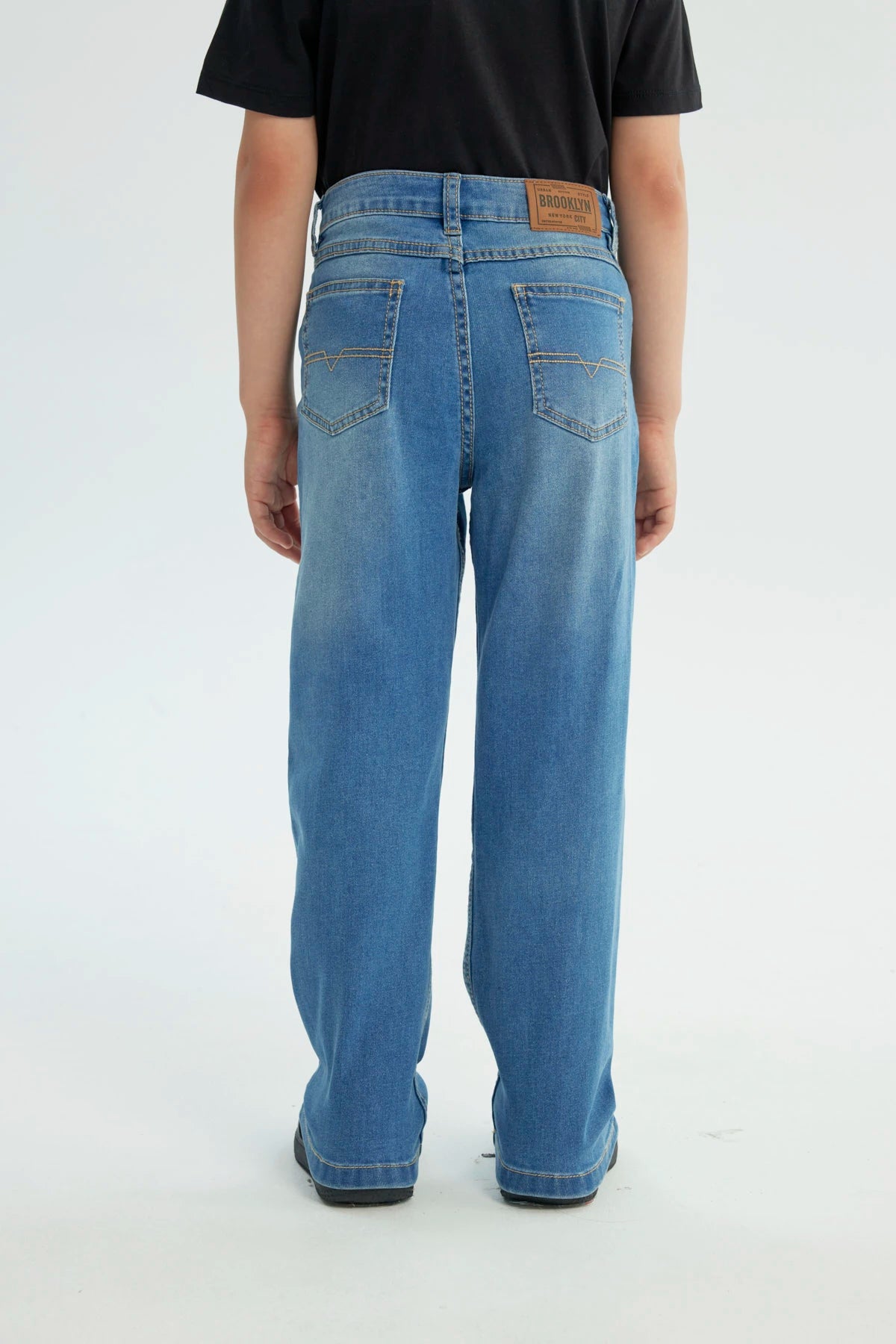 Jeans Niño Calce Recto Azul