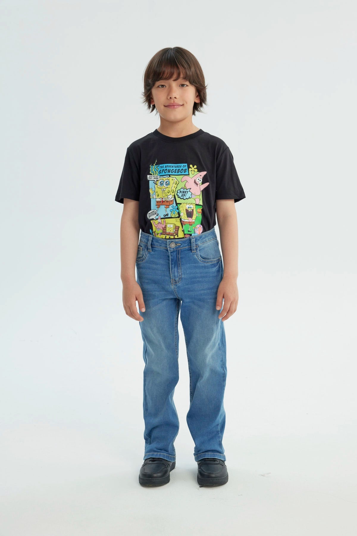 Jeans Niño Calce Recto Azul