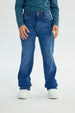 Jeans Niño Calce Recto Azul Oscuro