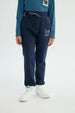 Pantalón Buzo Niño Pitillo Azul Marino
