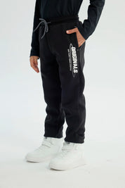 Pantalón Buzo Niño Pitillo Negro