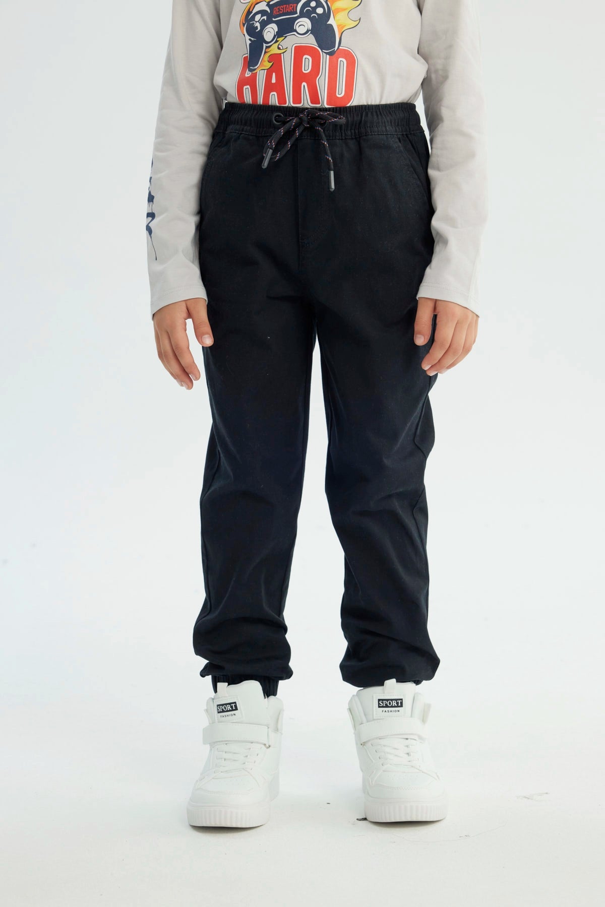 Pantalón Niño Pitillo Negro