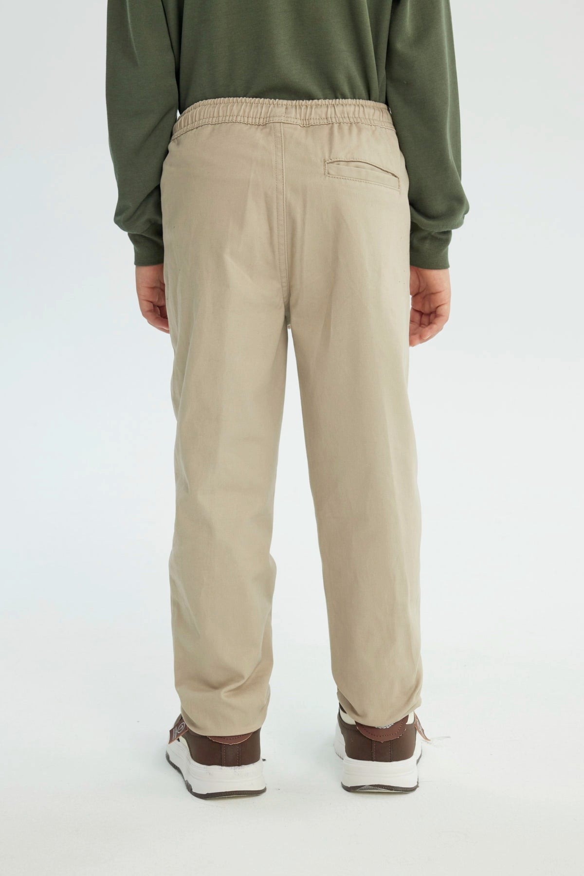 Pantalón Niño Pitillo Beige