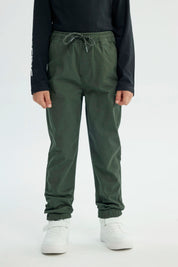 Pantalón Niño Pitillo Verde Oscuro