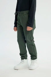 Pantalón Niño Pitillo Verde Oscuro