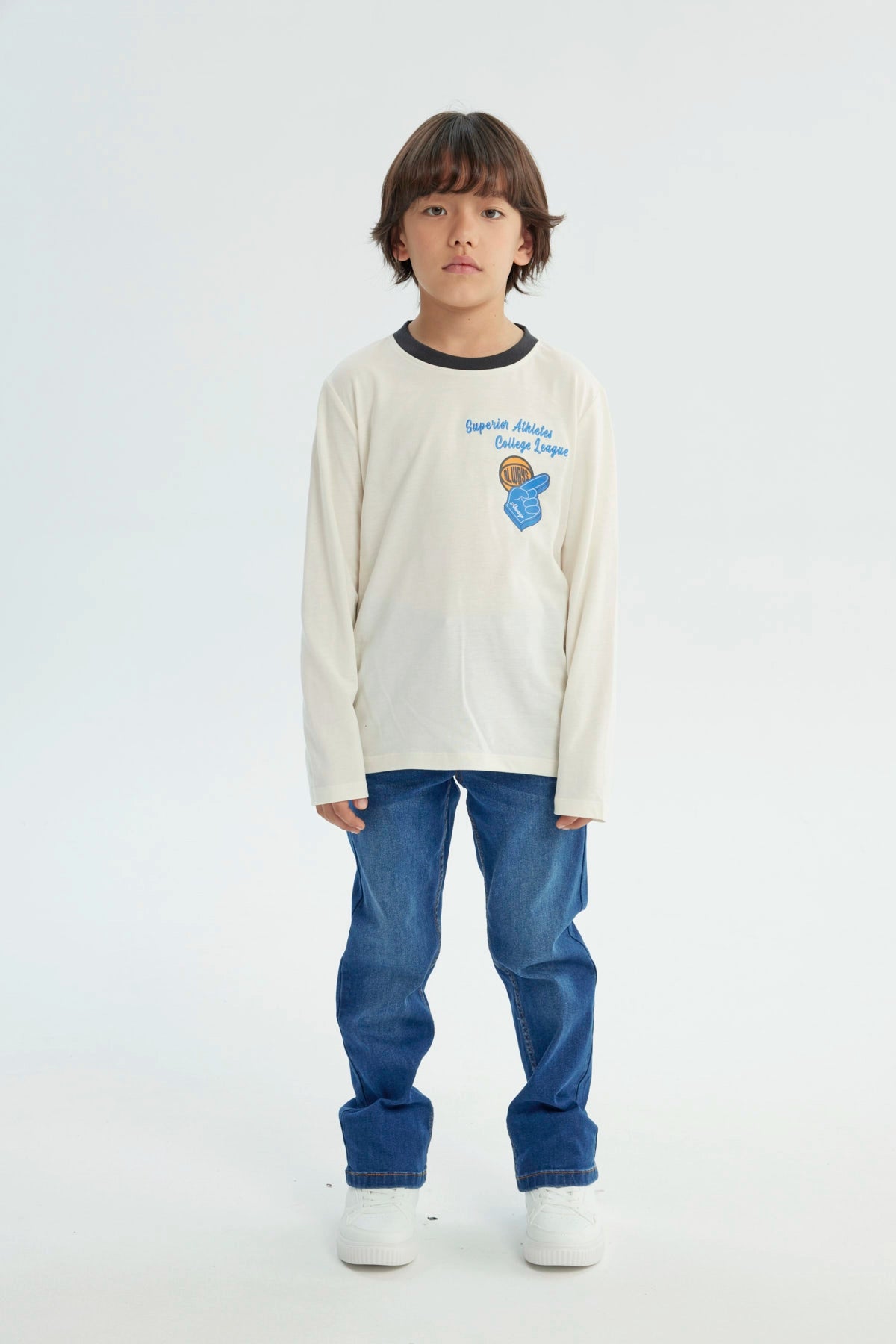 Polera Niño Slim Crudo