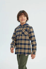 Camisa Niño Regular Azul Oscuro