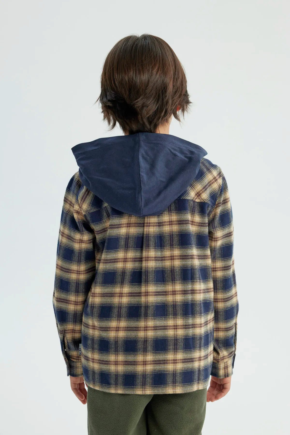 Camisa Niño Regular Azul Oscuro