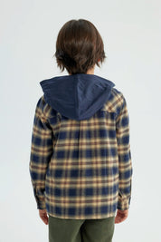 Camisa Niño Regular Azul Oscuro
