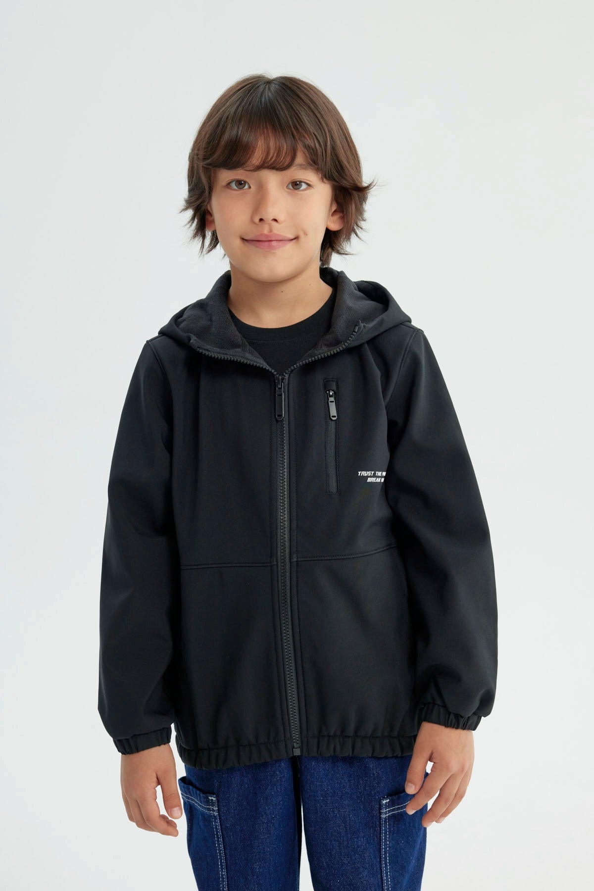 Chaqueta Niño Regular Negro