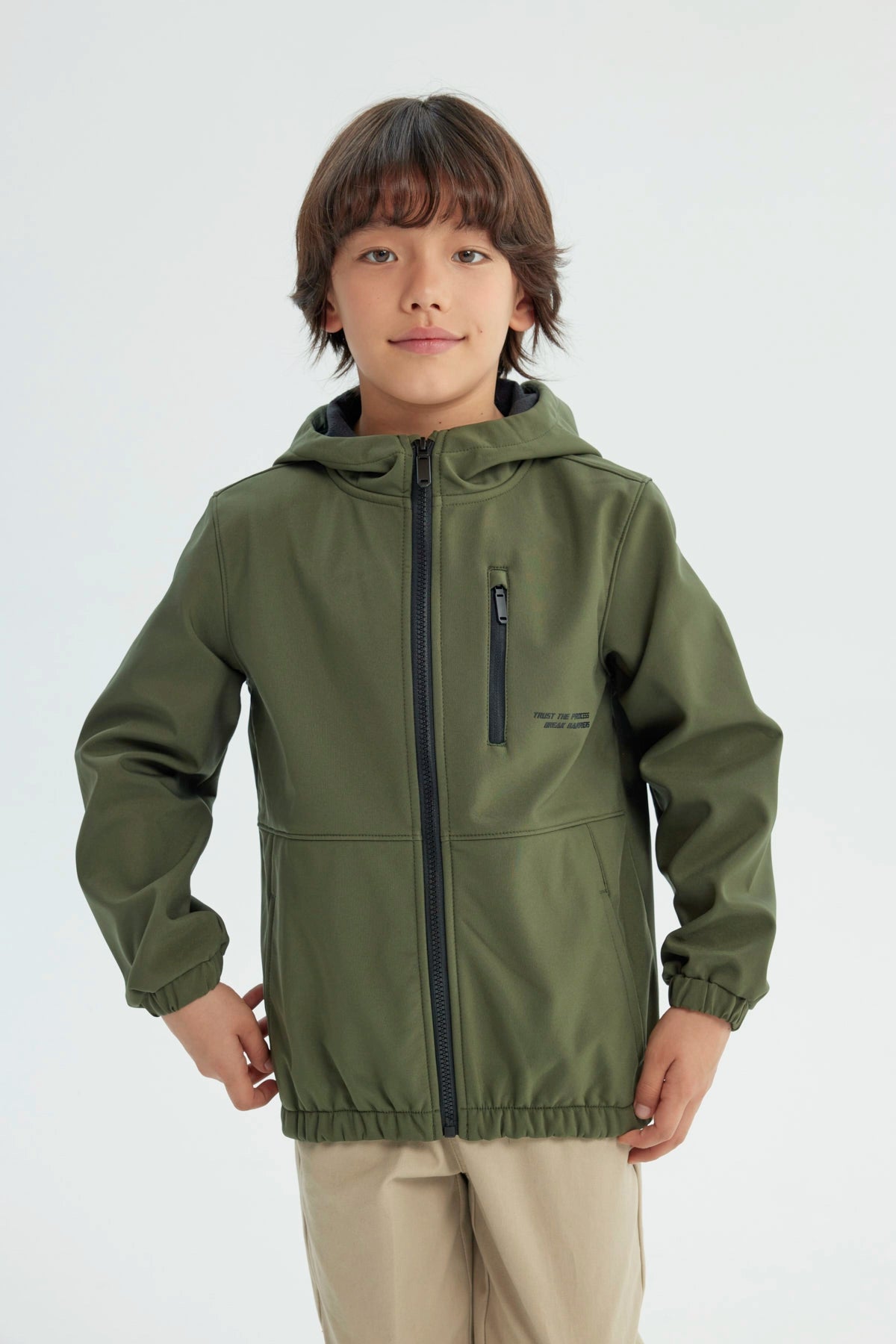 Chaqueta Niño Regular Verde Militar