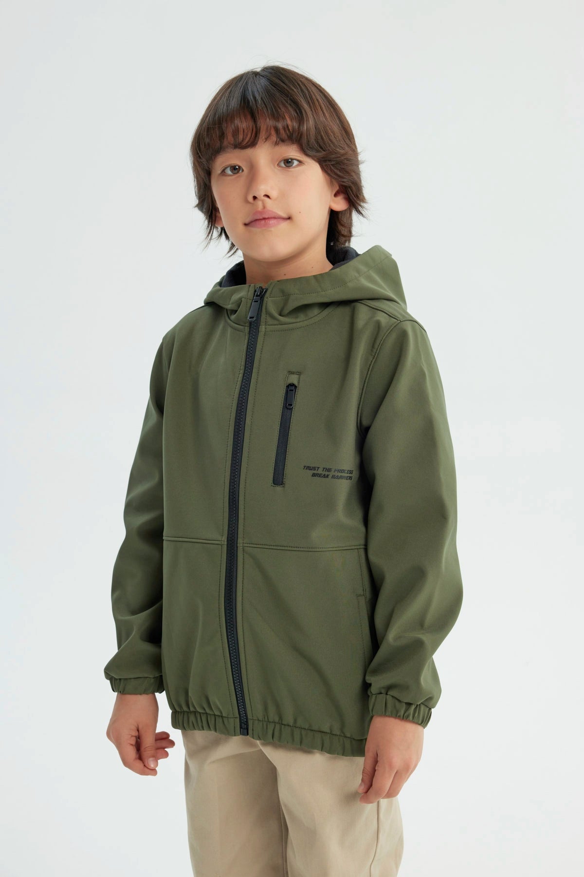 Chaqueta Niño Regular Verde Militar