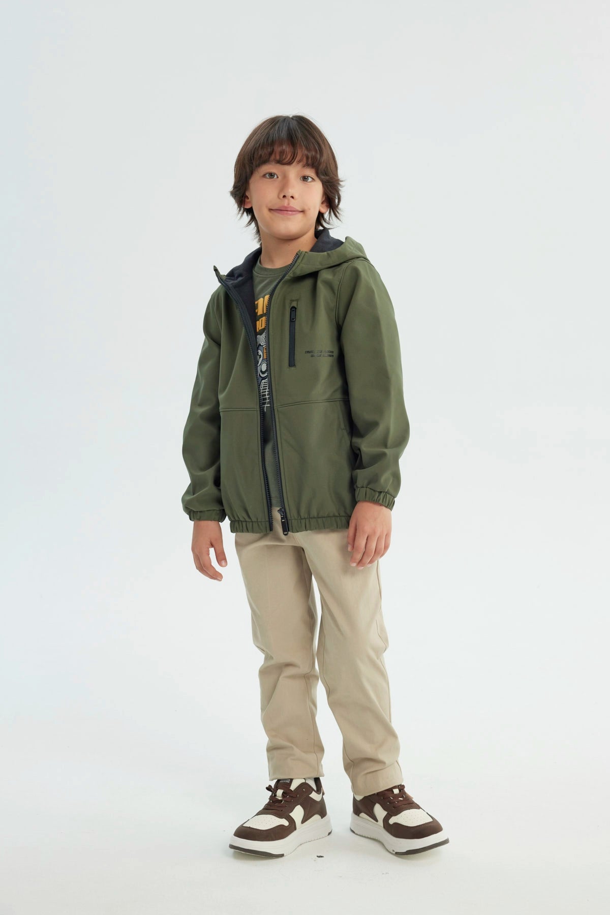 Chaqueta Niño Regular Verde Militar