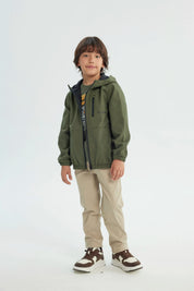 Chaqueta Niño Regular Verde Militar