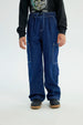 Jeans Niño Calce Recto Azul Oscuro