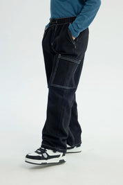 Jeans Niño Calce Recto Negro