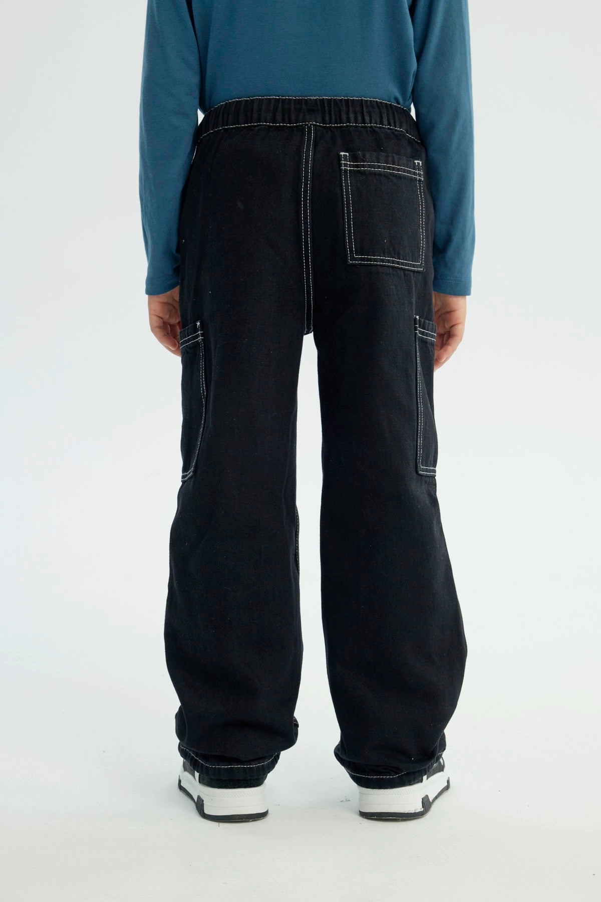 Jeans Niño Calce Recto Negro