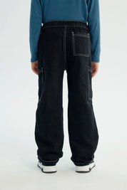 Jeans Niño Calce Recto Negro
