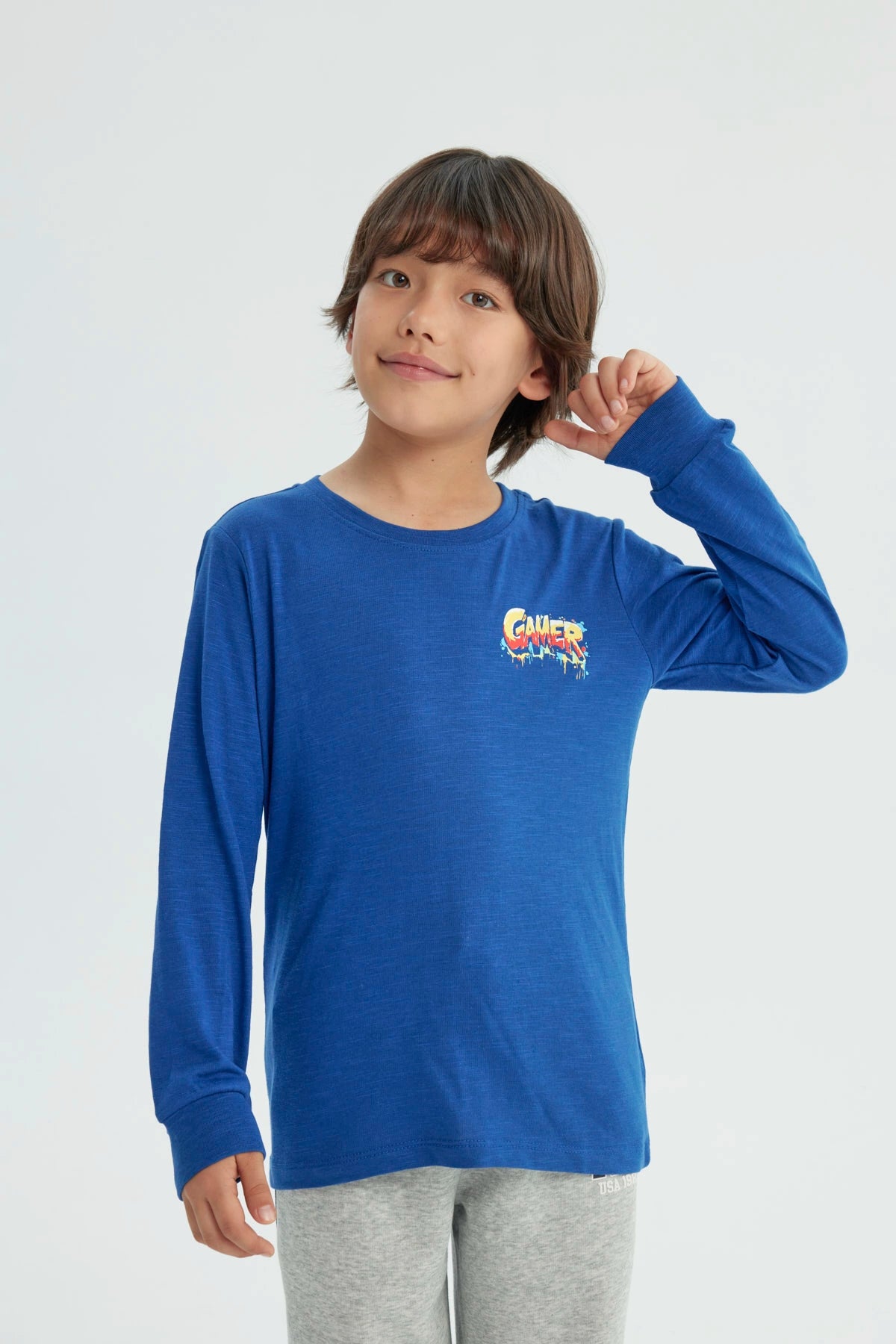 Polera Niño Slim Azulino