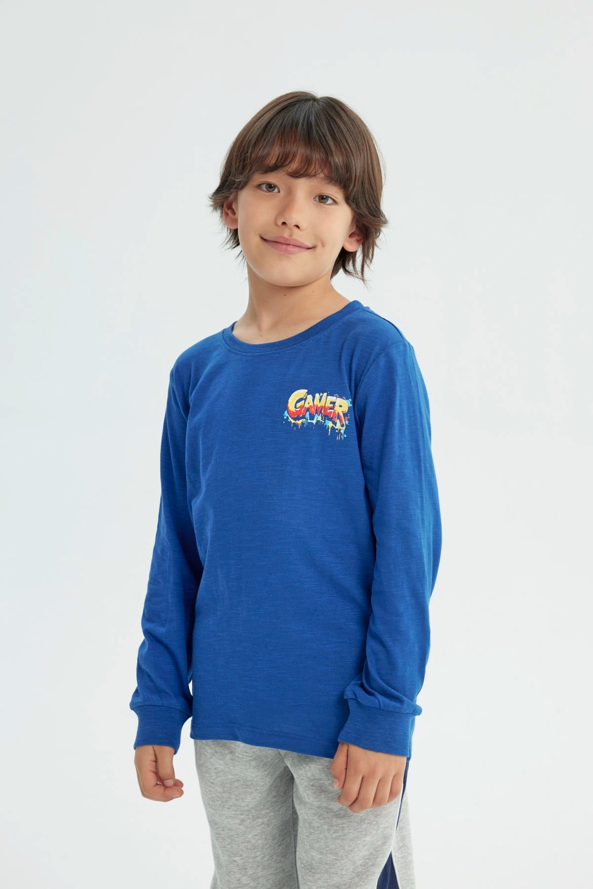 Polera Niño Slim Azulino