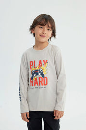 Polera Niño Regular Gris