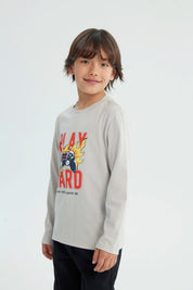 Polera Niño Regular Gris