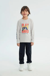 Polera Niño Regular Gris
