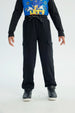 Pantalón Buzo Niño Pitillo Negro