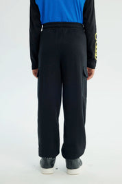 Pantalón Buzo Niño Pitillo Negro