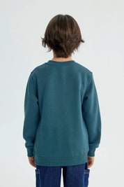 Polerón Niño Slim Azul Petroleo