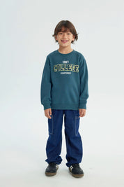 Polerón Niño Slim Azul Petroleo