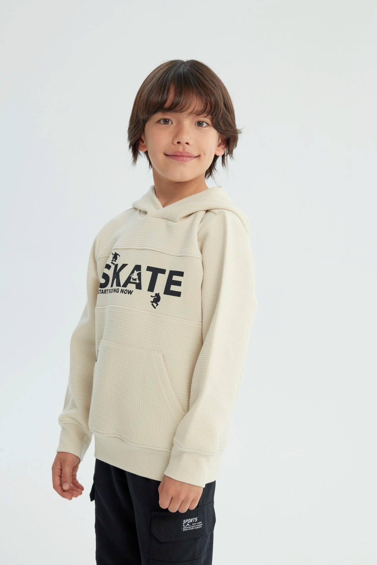 Polerón Niño Regular Beige