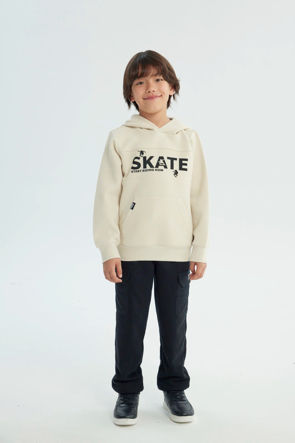 Polerón Niño Regular Beige
