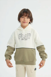Polerón Niño Classic Verde Militar