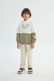 Polerón Niño Classic Verde Militar
