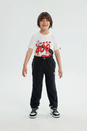 Pantalón Buzo Niño Pitillo Negro