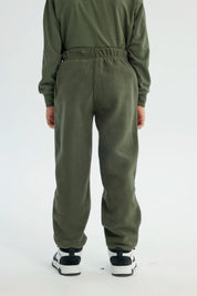 Pantalón Buzo Niño Pitillo Verde Militar