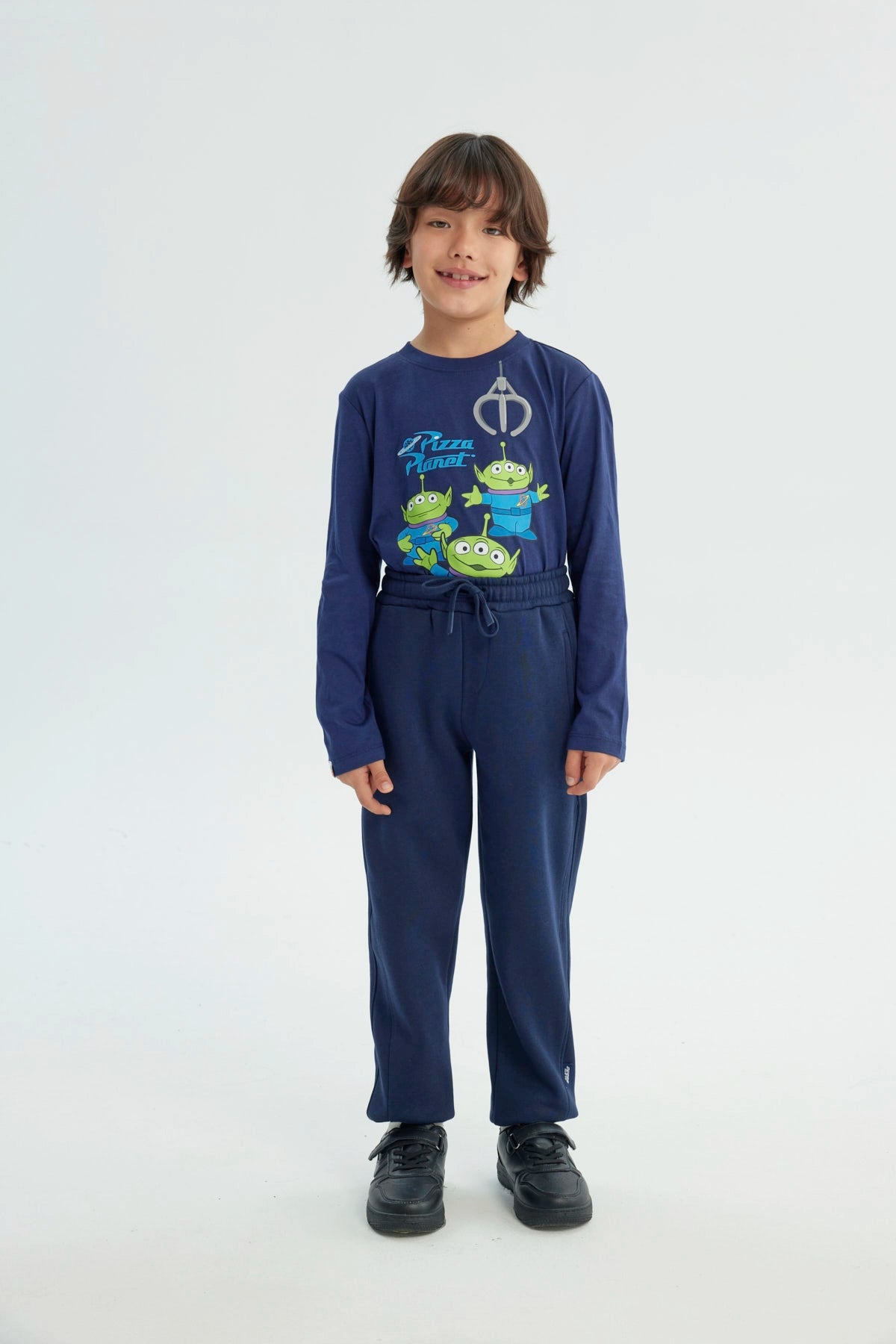 Pantalón Buzo Niño Pitillo Azul Oscuro